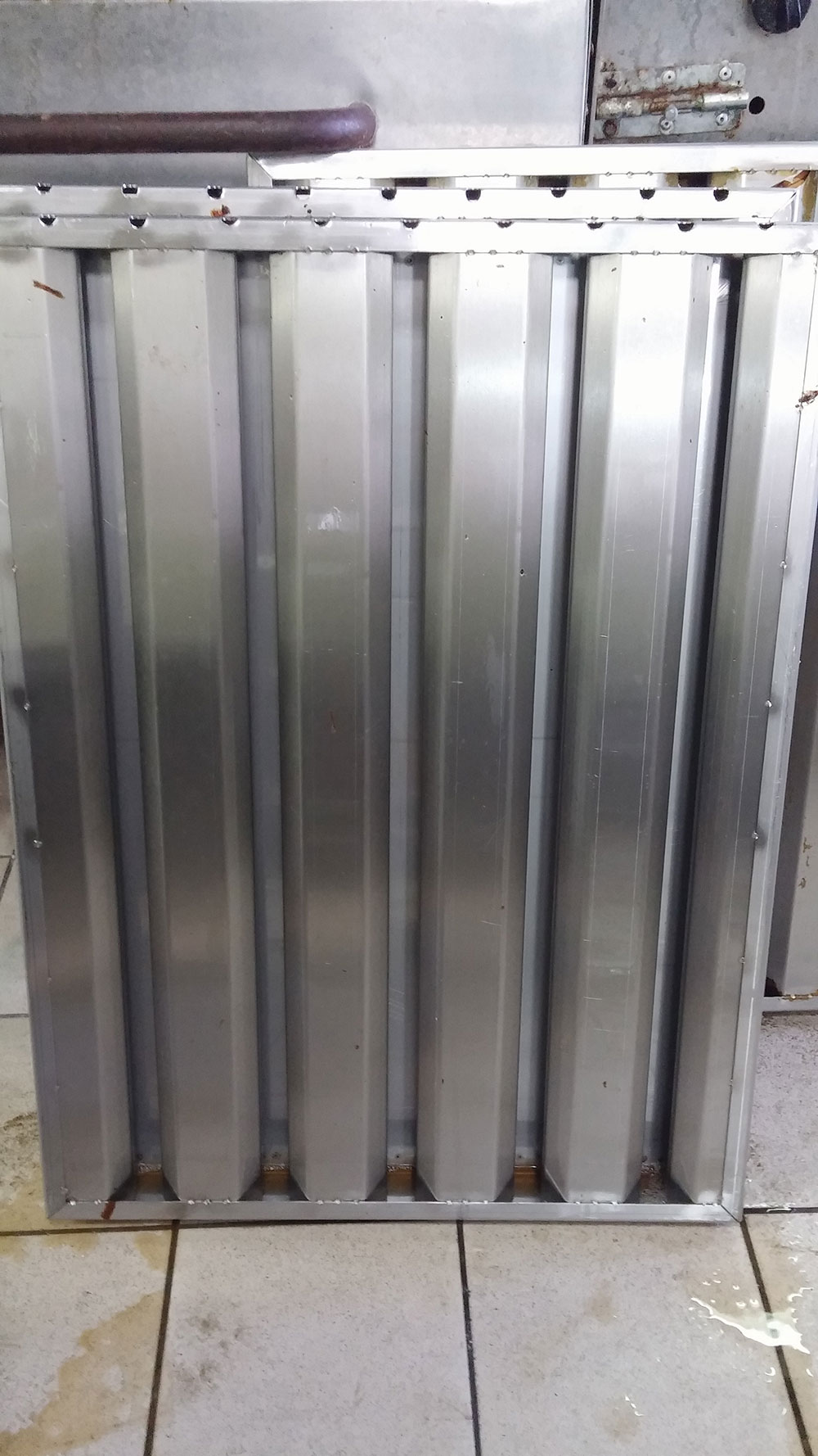 ניקוי מסנן נירוסטה - אחרי